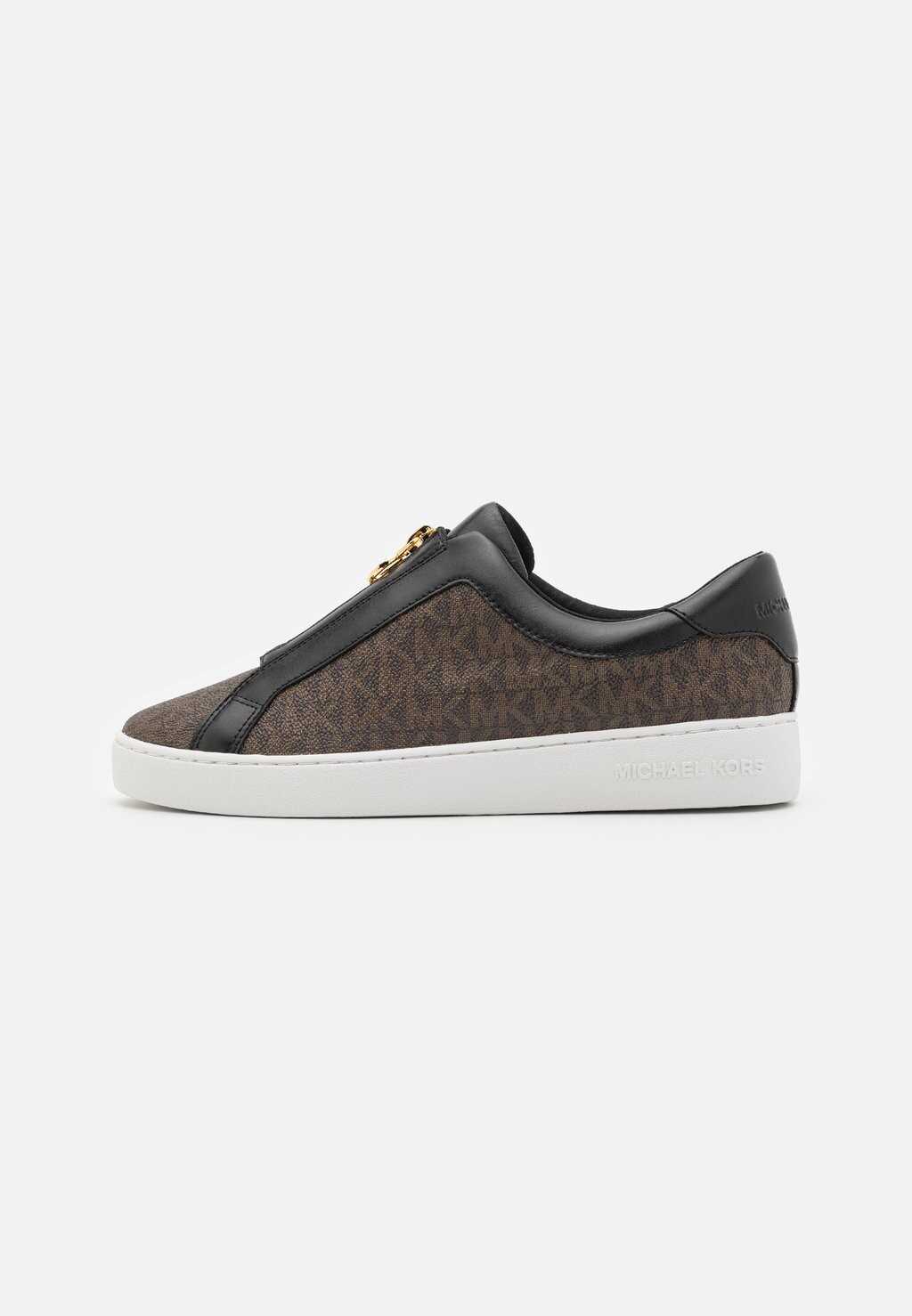Низкие кроссовки Keaton Zip Slip On MICHAEL Michael Kors, коричневый