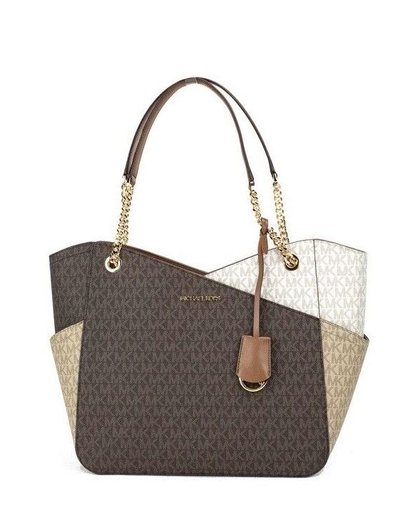 

Сумка-тоут через плечо Jet Set Luggage Multi Signature X Cross Chain Michael Kors