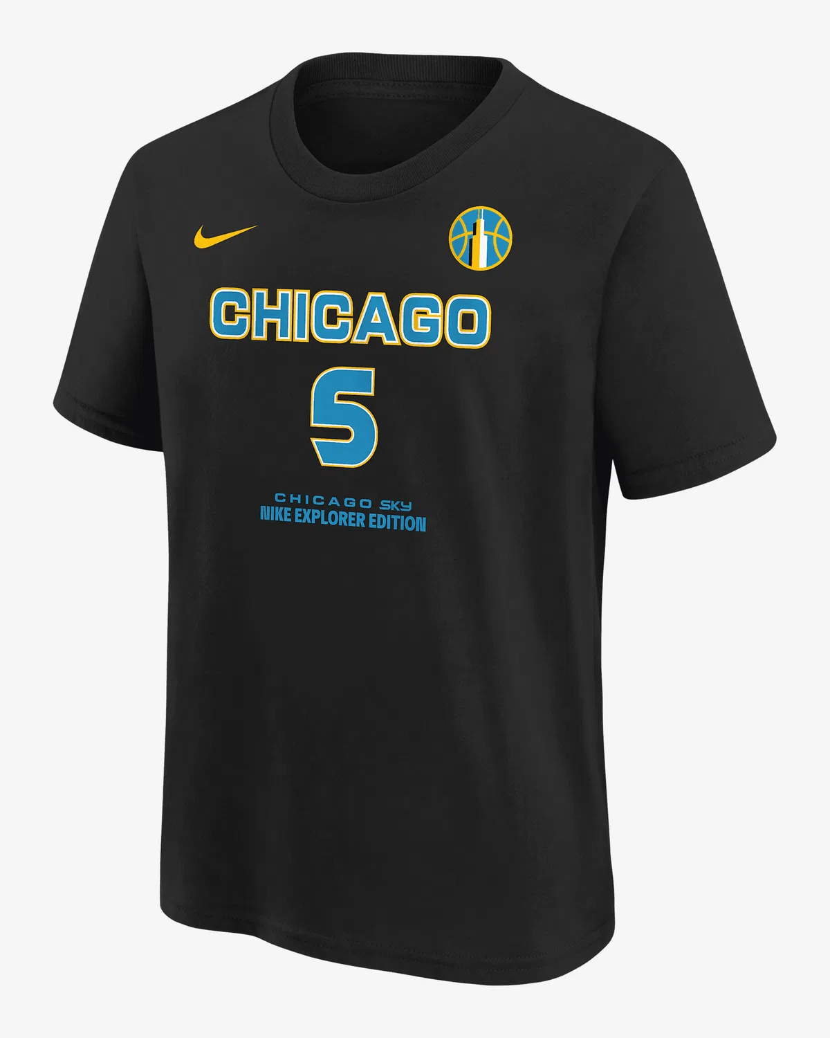 Детская футболка Nike WNBA Angel Reese Chicago Sky Explorer Edition, Black