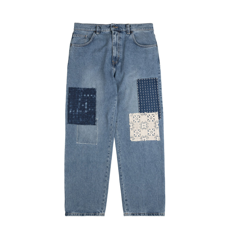 

Джинсы patchwork relaxed jeans Axel Arigato, голубой