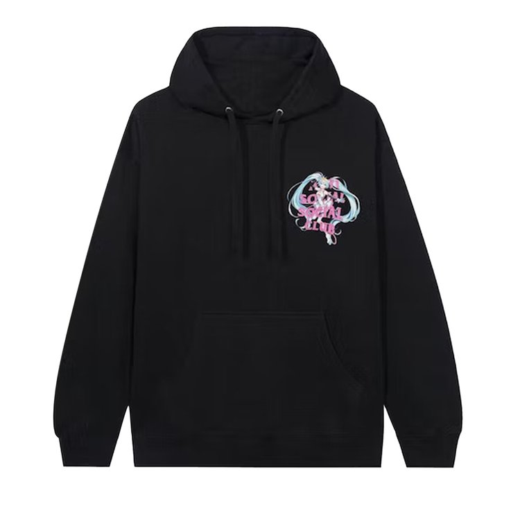 

Худи Anti Social Social Club x Good Smile Racing Hatsune Miku 'Black', черный