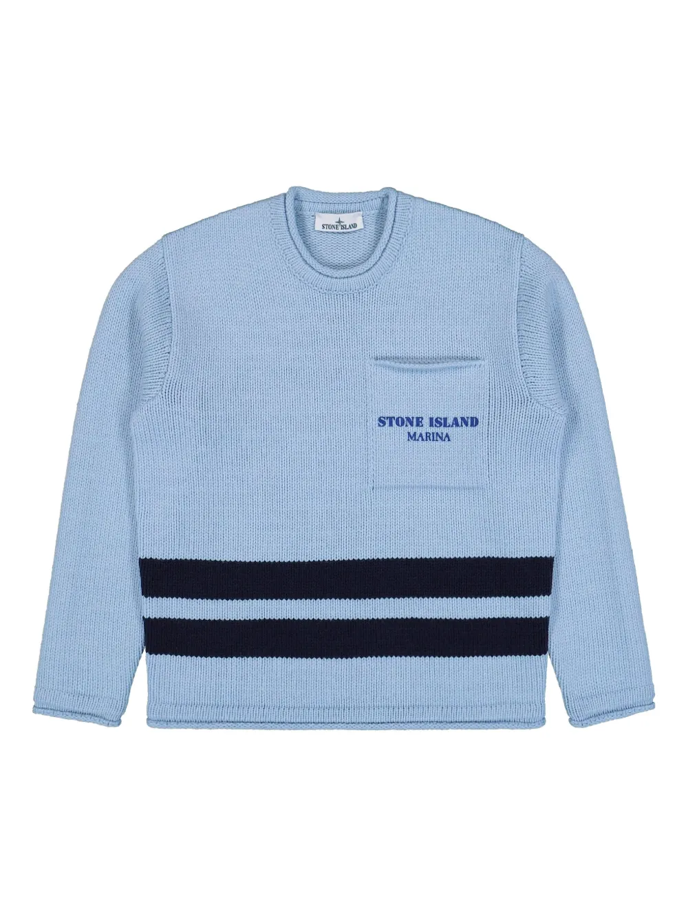 

Свитер с круглым вырезом Stone Island, синий