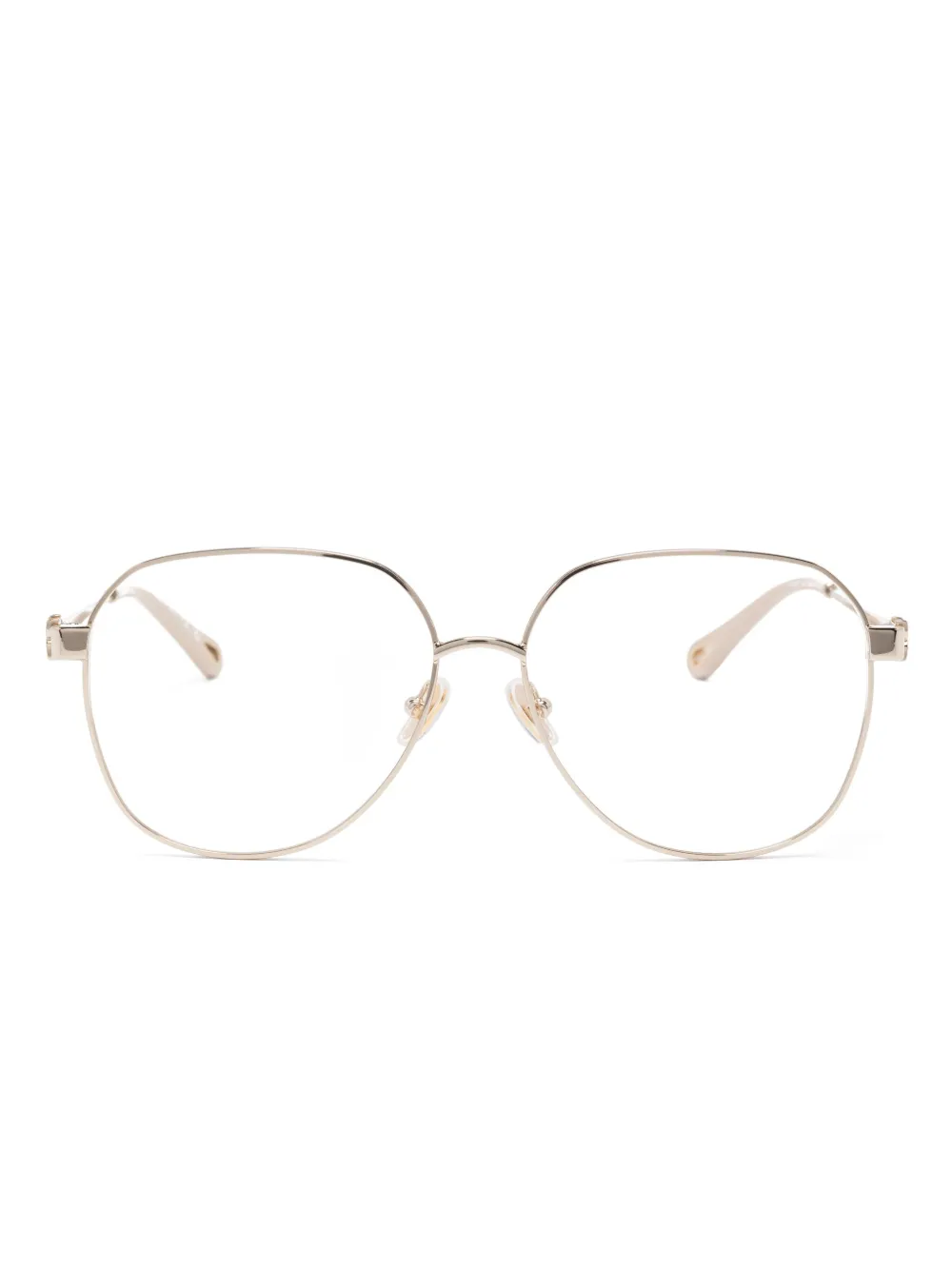 

Очки в круглой оправе Chloé Eyewear, золотой