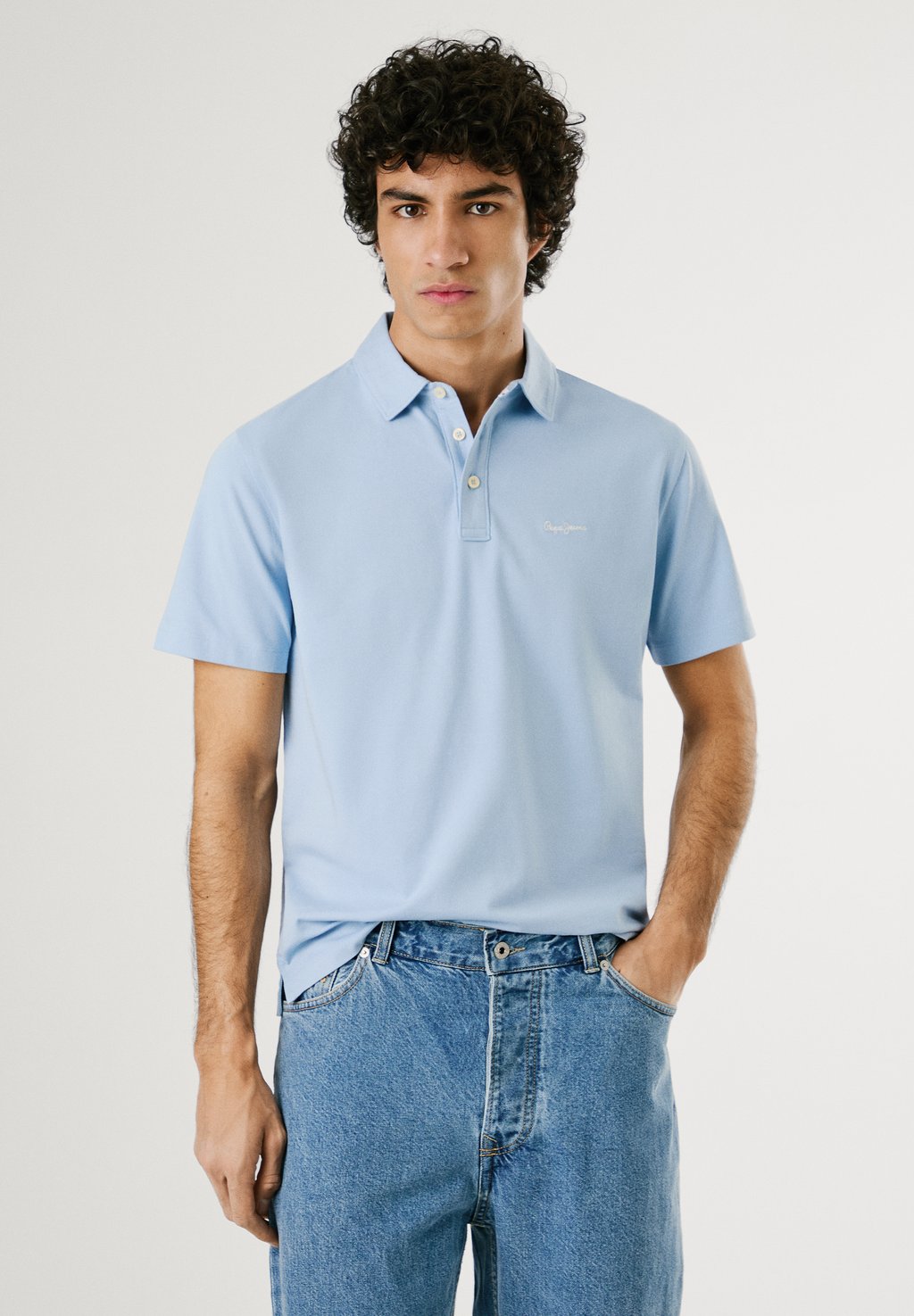 

Рубашка поло NEW HARPER Pepe Jeans, синий