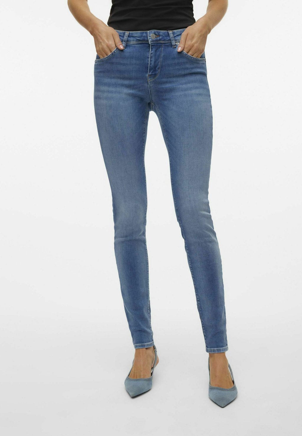 

Джинсы Skinny Fit VMLUX Vero Moda, цвет medium blue denim