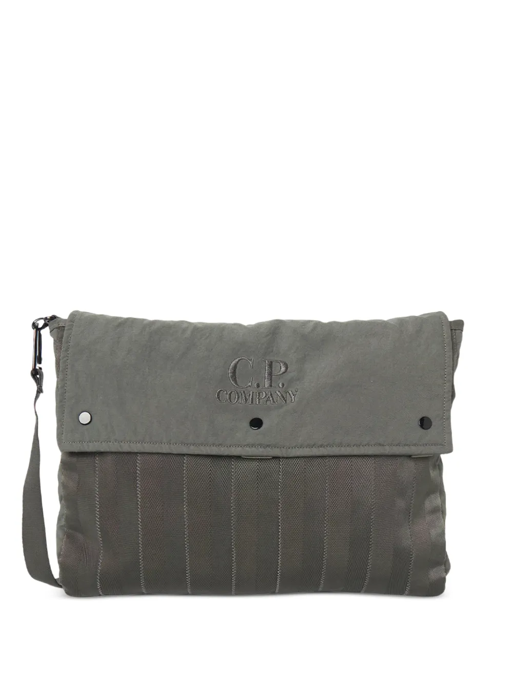 

Полосатая сумка-тоут на пуговицах C.P. Company, зеленый