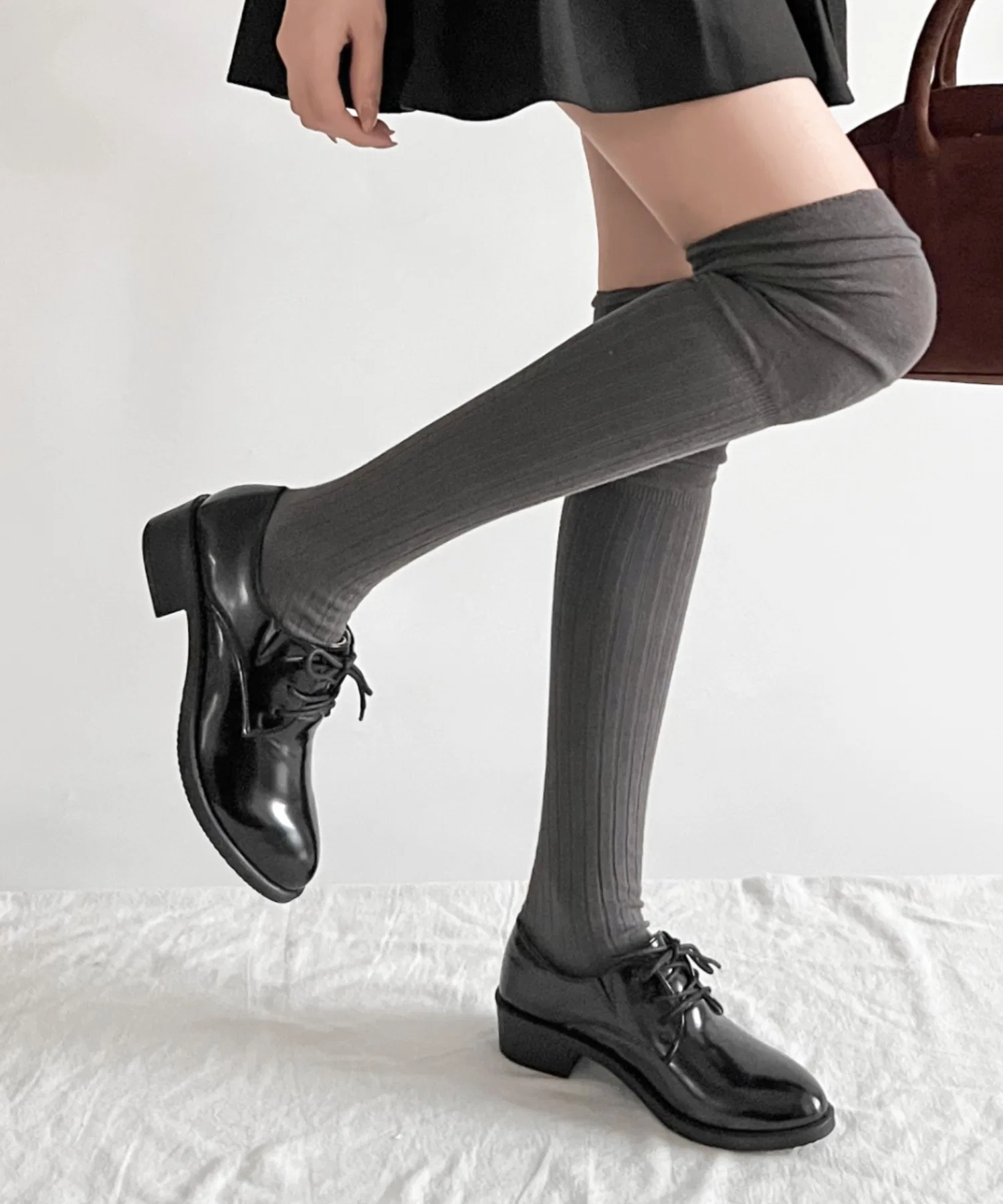 Унисекс туфли оксфорды Shoes in Closet 7633 чёрные — фото 4