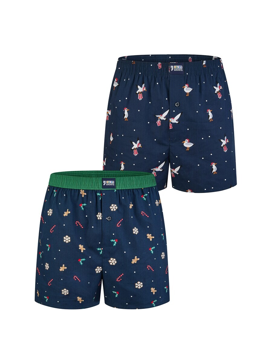 

Шорты-боксеры Happy Shorts Boxer shorts X-mas Shorts, Geschenk, Weihnachten, Motiv, темно-синий