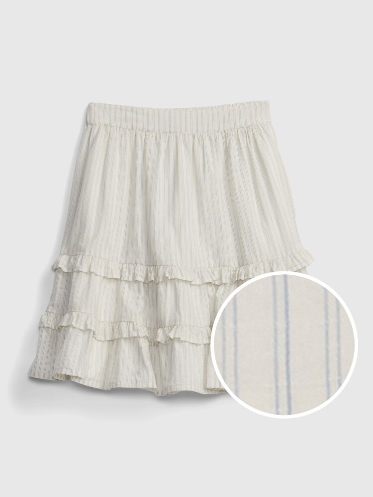 

Детская полосатая юбка Gap, белый