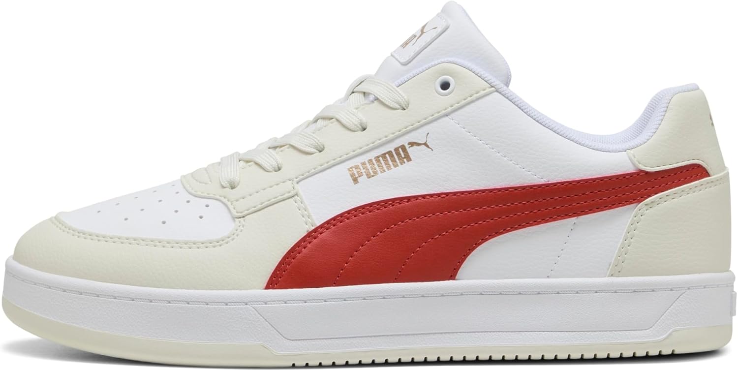 Кроссовки Puma Unisex-Adult Puma Caven 2.0, белый/красный/серый — фото 3