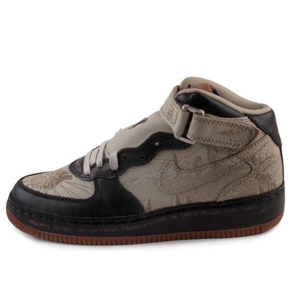 

Кроссовки air force 1 mid 'beige black' Nike, черный