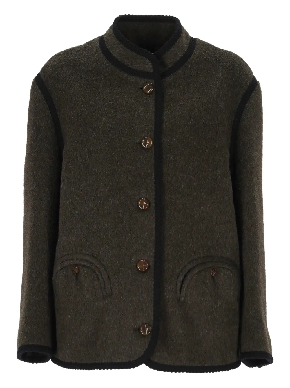 

Куртка с контрастной отделкой Blazé Milano, зеленый