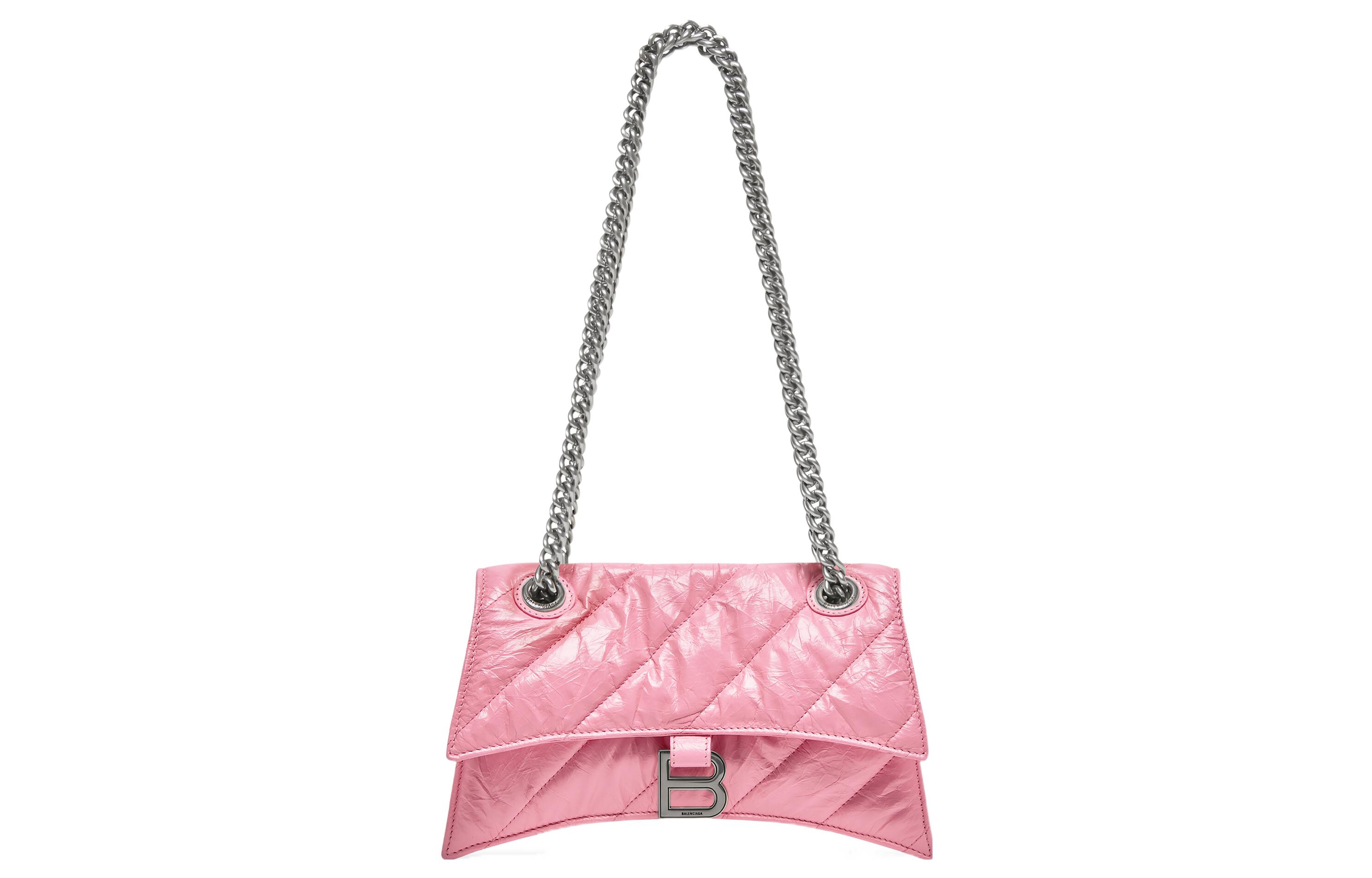 

Balenciaga Сумка Crush Chain, маленькая, стеганая, розовая