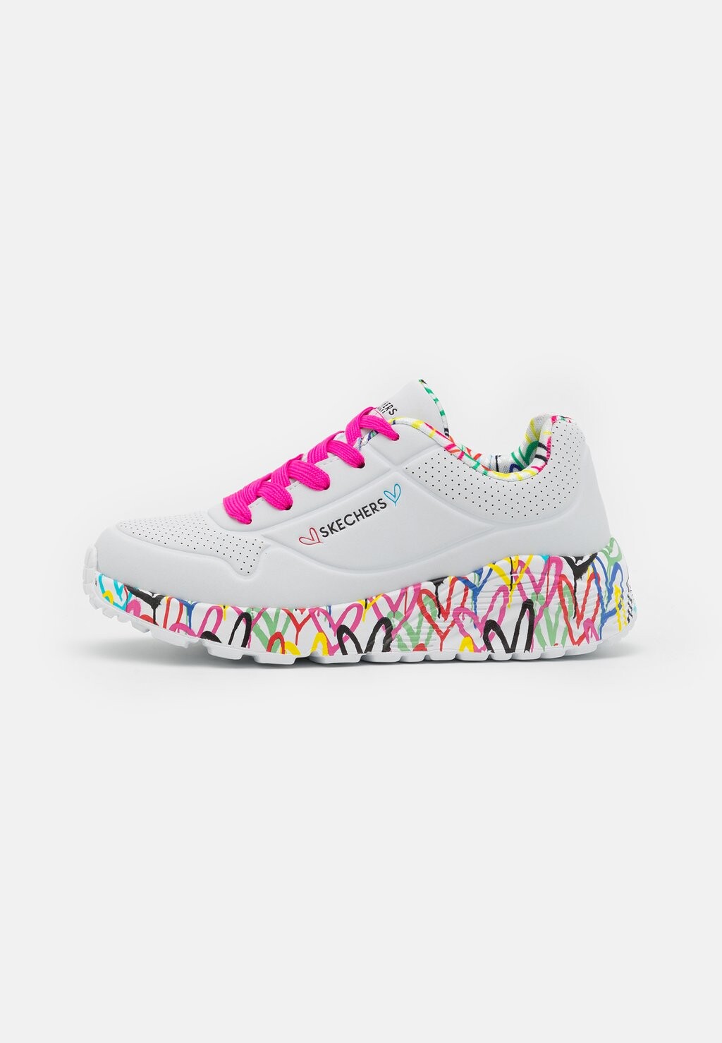

Низкие кроссовки Uno Lite Skechers, цвет white/pink