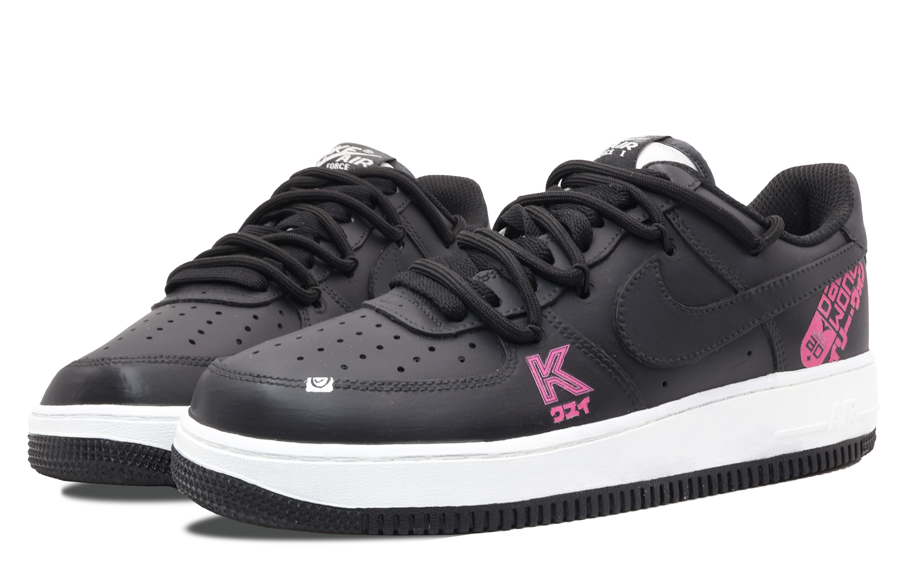 

Кроссовки Nike Air Force 1 Skateboarding Shoes Men Low-top Pink, черный