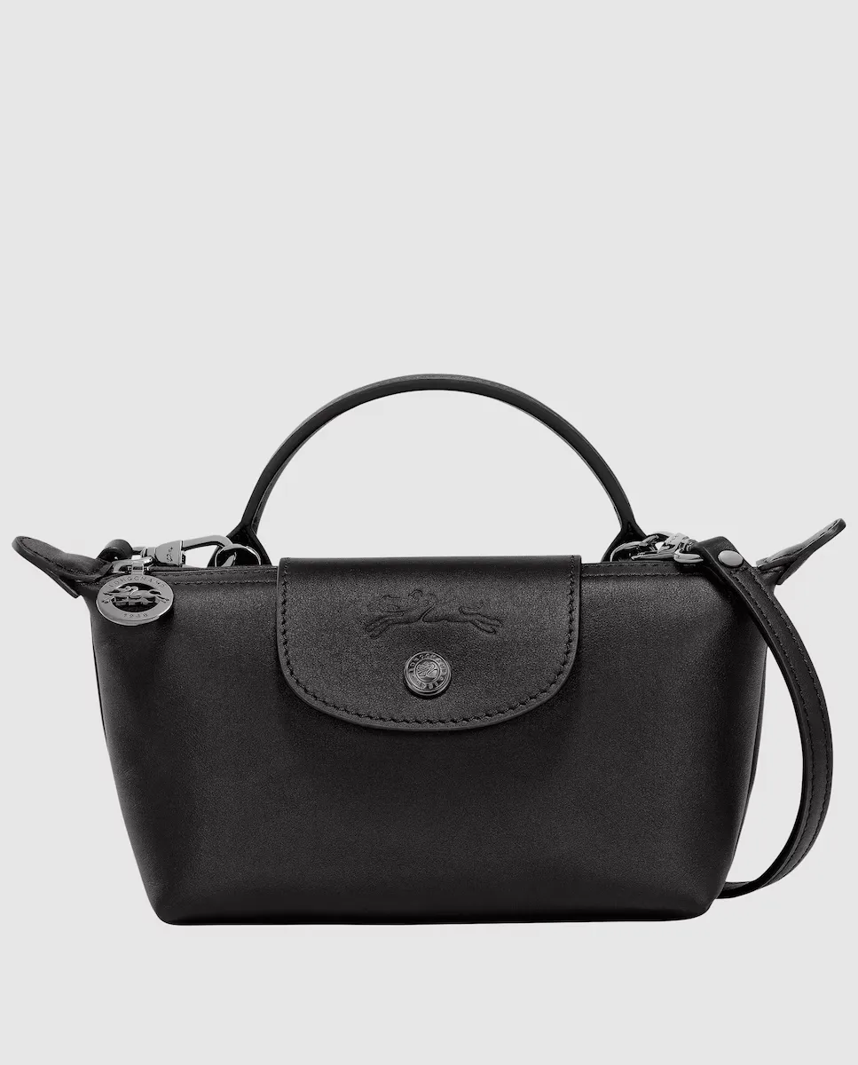 

Маленькая многопозиционная кожаная сумка Le Pliage Xtra Longchamp, черный