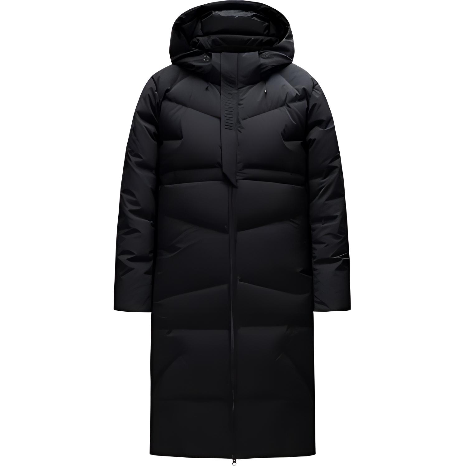 

ANTA Чемпионская всепогодная пуховая куртка унисекс базовая черная, Basic Black