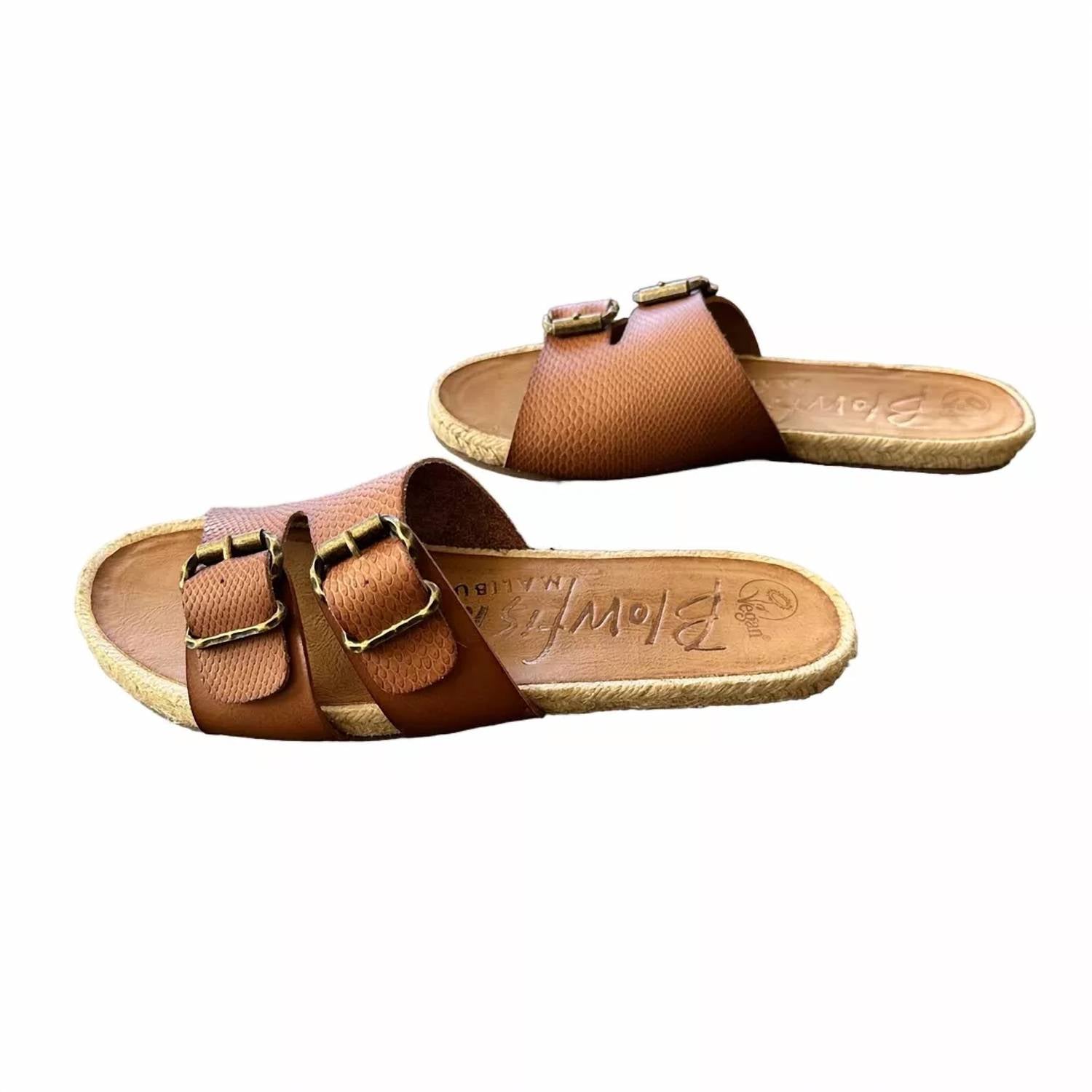 Женские сандалии Gennah Rope Slide в цвете Arabian Sand Dyecut BLOWFISH