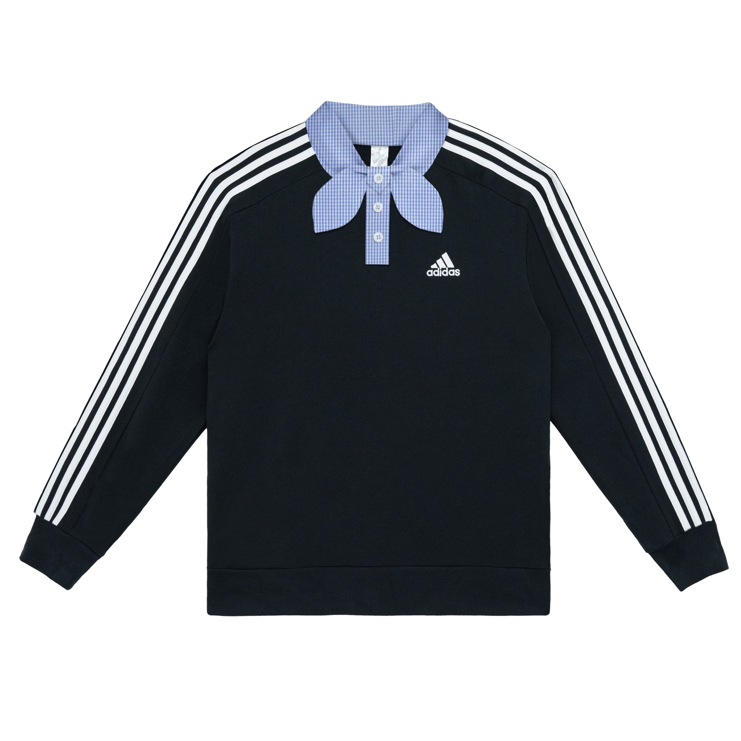 

Унисекс поло черное Adidas, черный