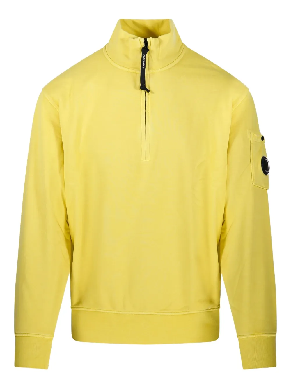 

Свитшот с половинной молнией и карманом C.P. Company, желтый
