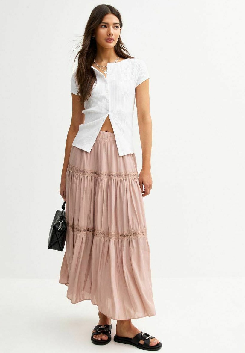 

Юбка макси INSERT CHIFFON MIDI New Look, цвет Mid Pink