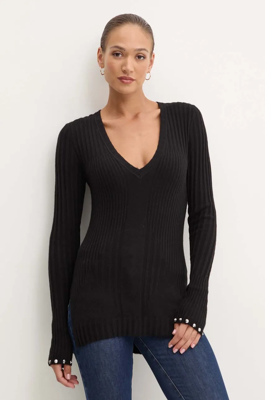 

Свитер из смесовой шерсти Patrizia Pepe, черный