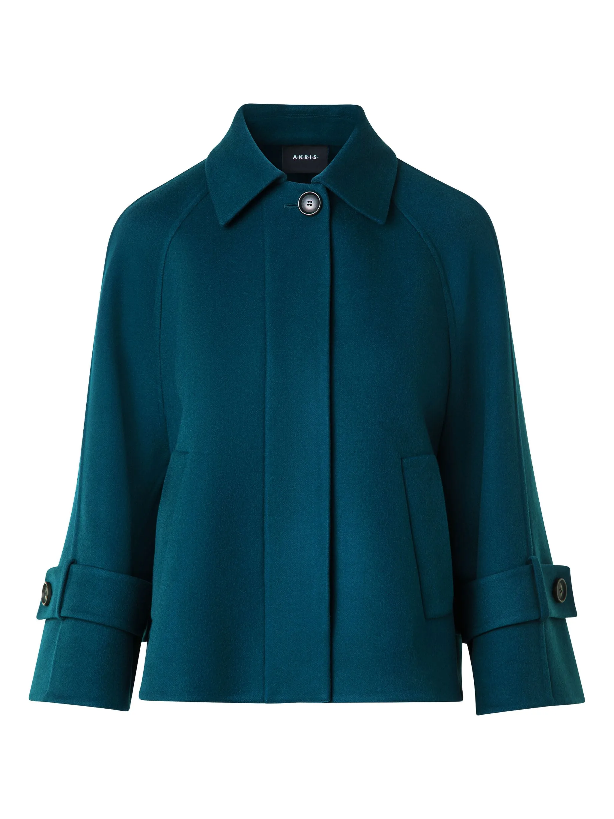 

Жакет с манжетами на пуговицах Akris, зеленый