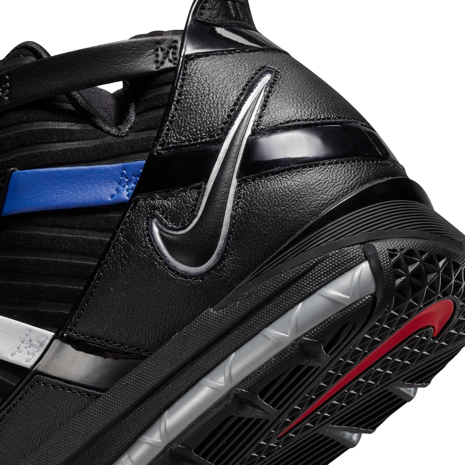Мужские баскетбольные кроссовки Nike Zoom Lebron III Qs, Black 001 — фото 2
