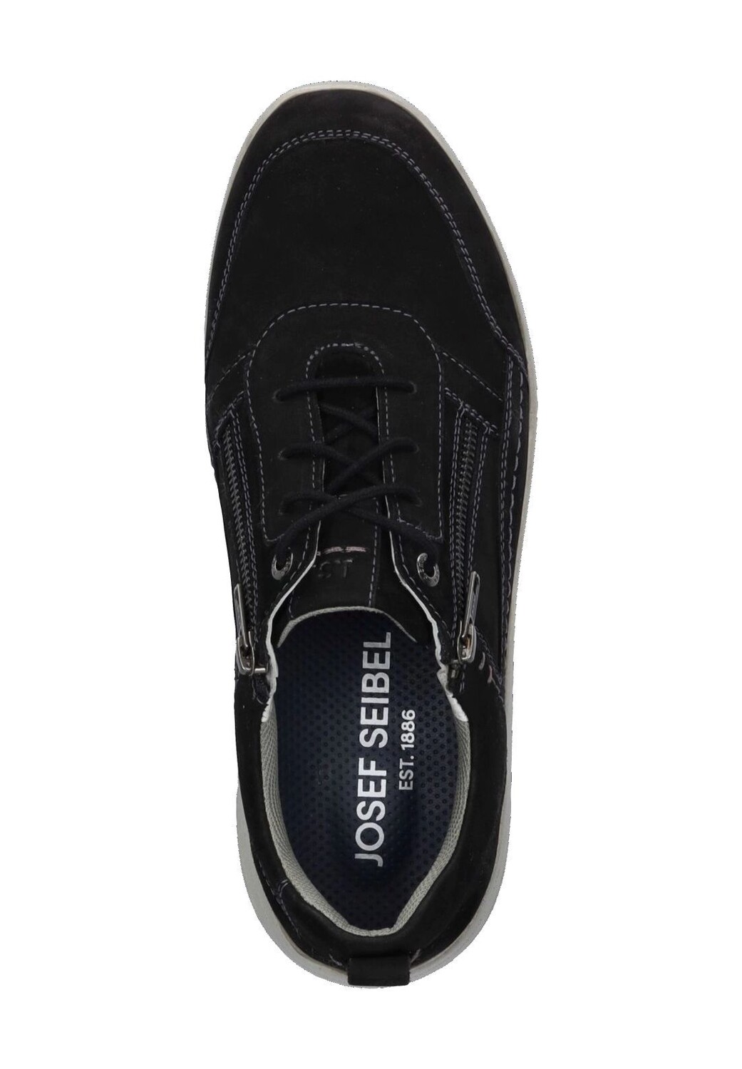 Кроссовки Giuseppe 06, кожа, съемная стелька, комфортной ширины, мужские Seibel, черный — фото 2