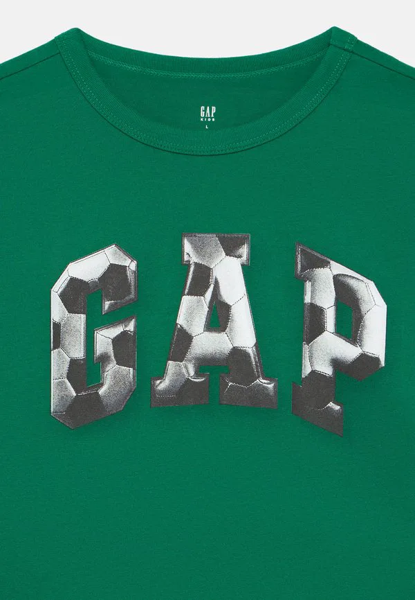 Детская футболка с длинными рукавами и графическим принтом Gap, Holiday Green — фото 3