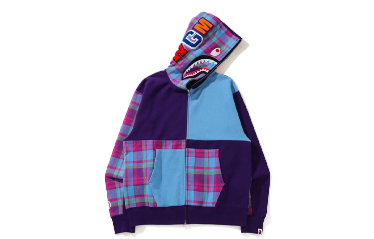 

Свитшот Shark Series для мужчин A Bathing Ape, фиолетовый