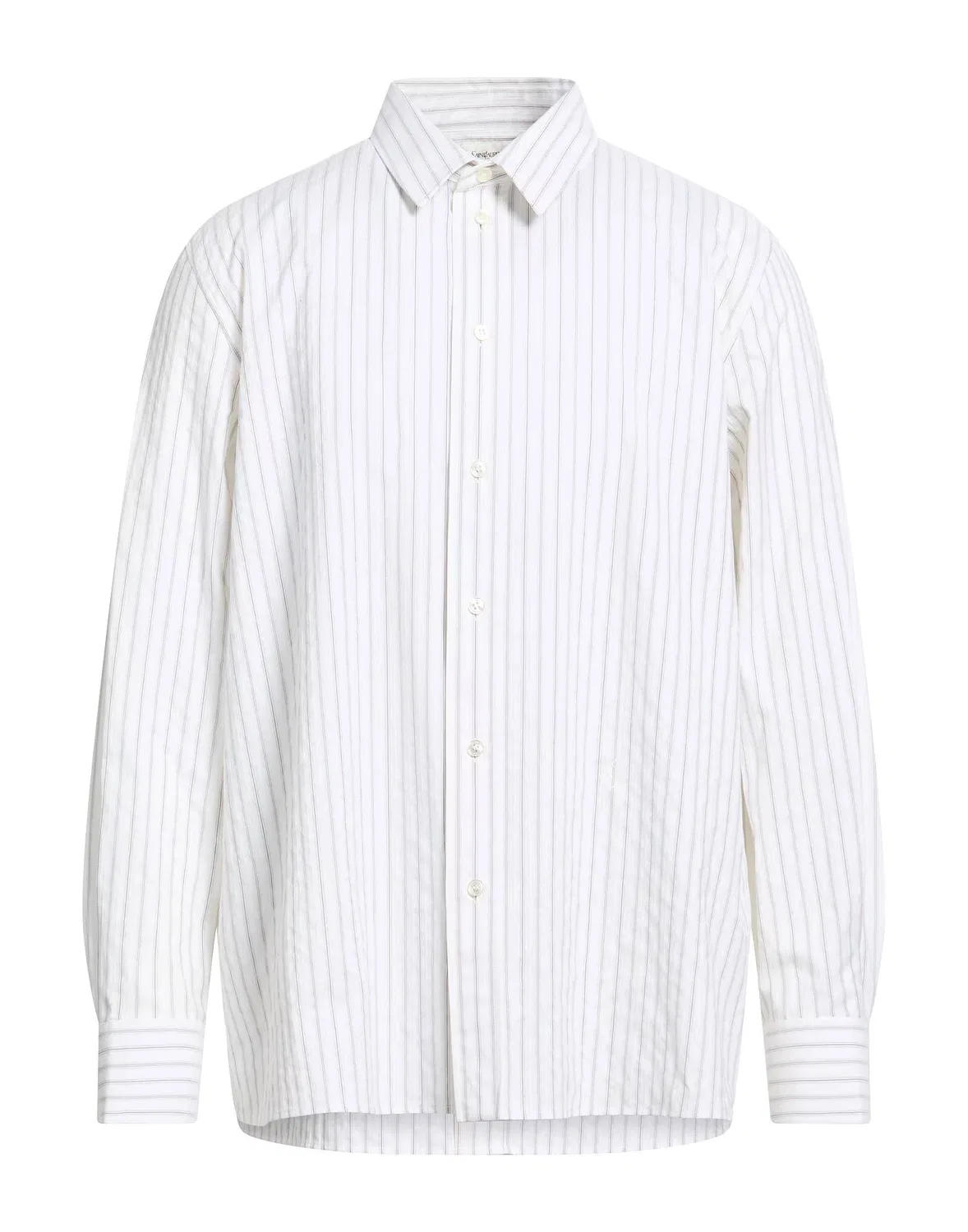 Рубашка из жаккарда SAINT LAURENT Ivory