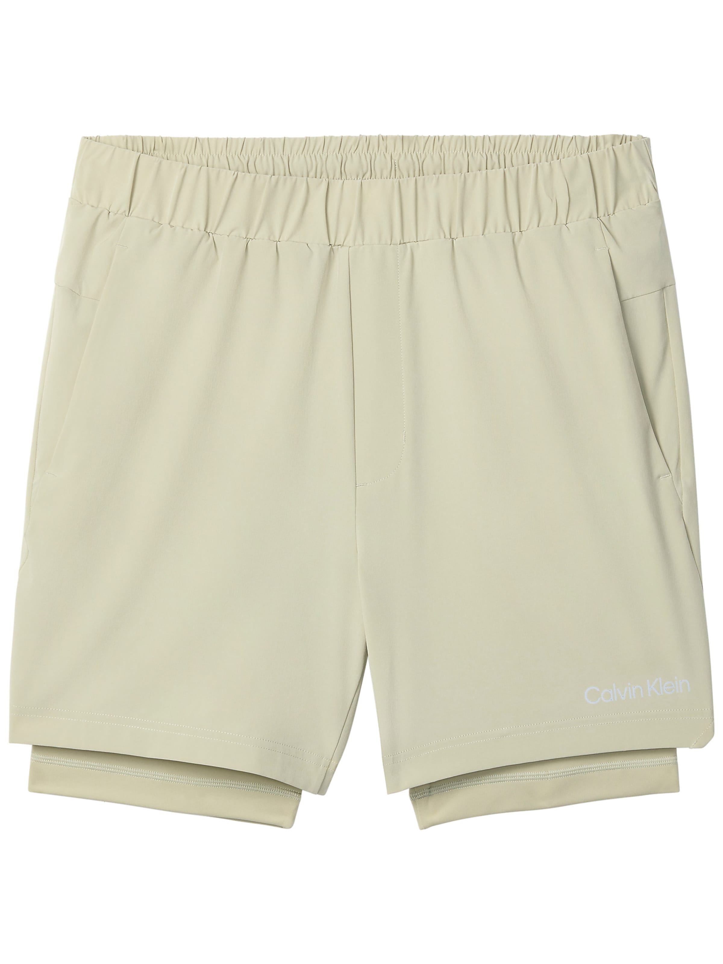 

Calvin Klein Sport Обычные тренировочные шорты в бежевом цвете