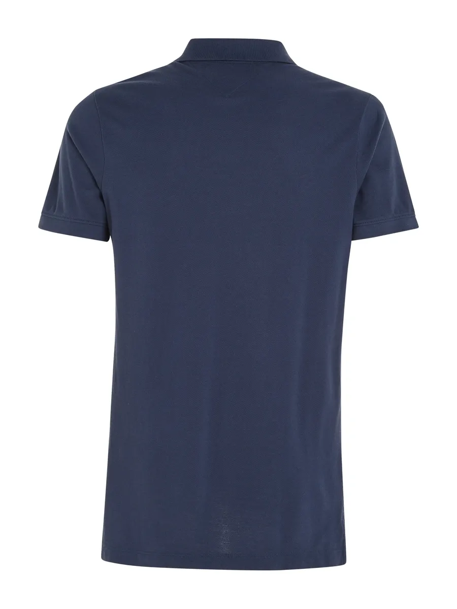 Рубашка-поло Tommy Jeans "TJM SLIM PLACKET POLO", цвет Twilight Navy — фото 4