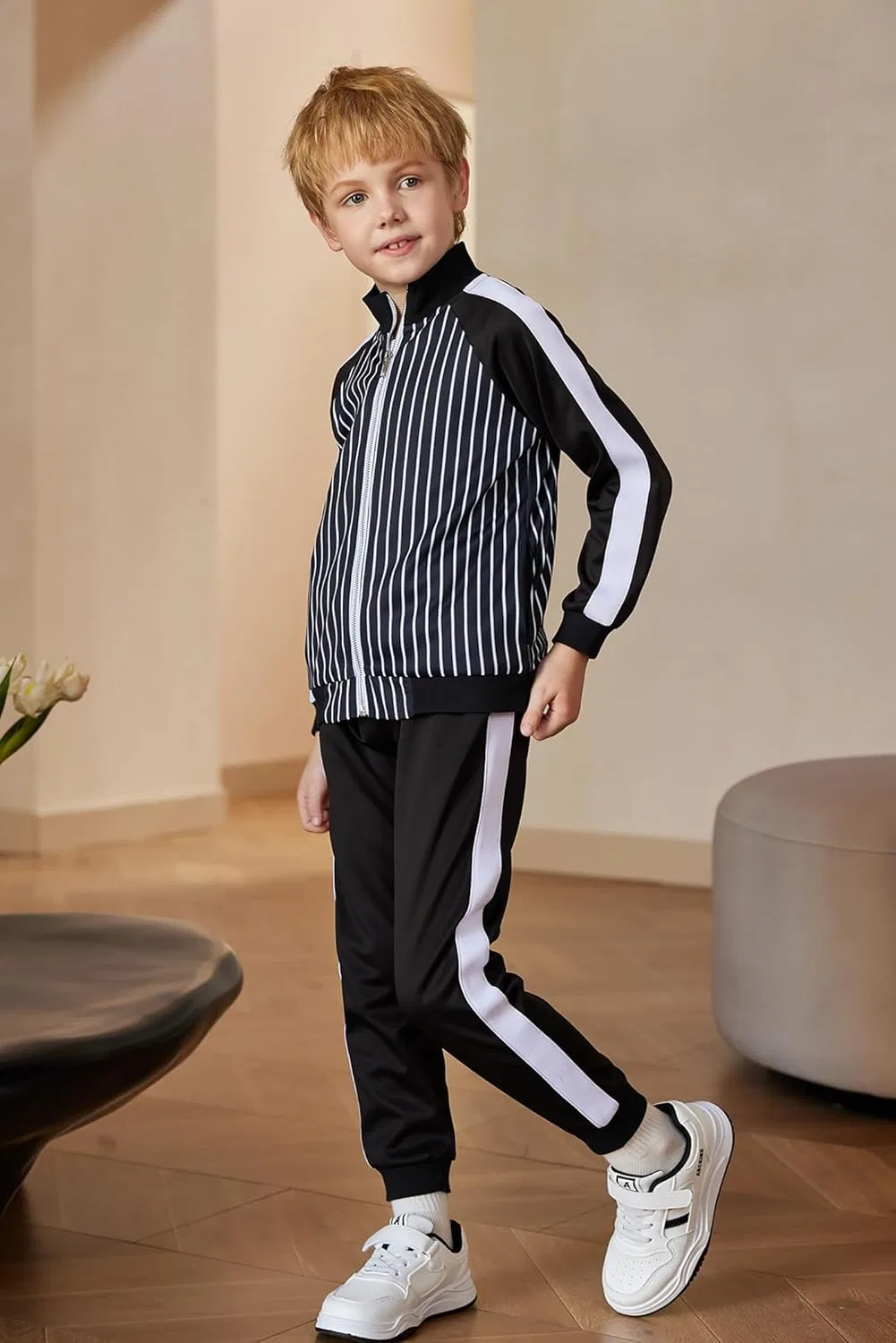 Спортивный костюм для мальчиков Arshiner, 2 предмета, Blacke Stripe — фото 4