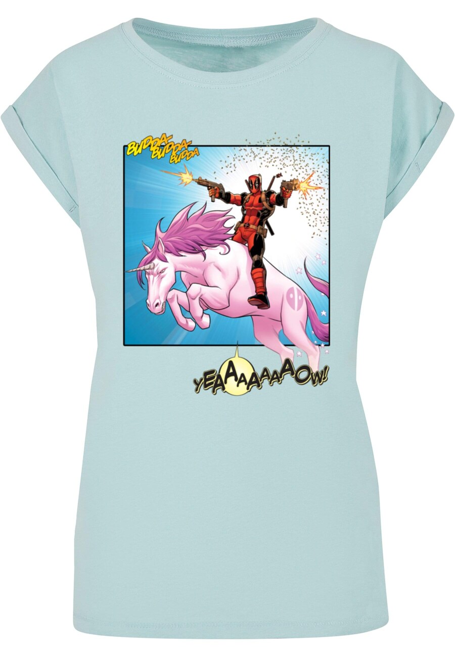 

Рубашка ABSOLUTE CULT Deadpool - Unicorn Battle, светло-синий