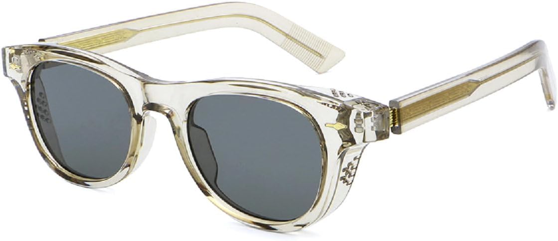 

Винтажные квадратные панк-солнцезащитные очки Melrose для женщин, роскошные классические прямоугольные солнцезащитные очки для вождения, защита от УФ-излучения UV400 9821, Tea