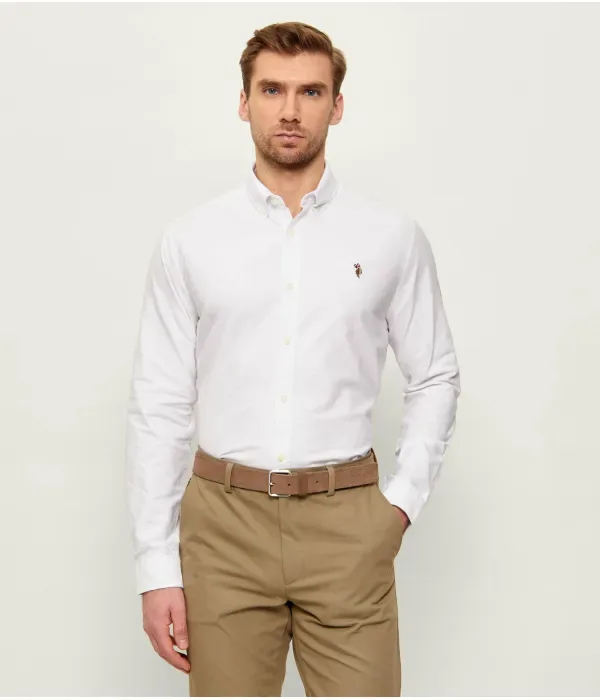 Рубашка classic fit Us Polo Assn, белый