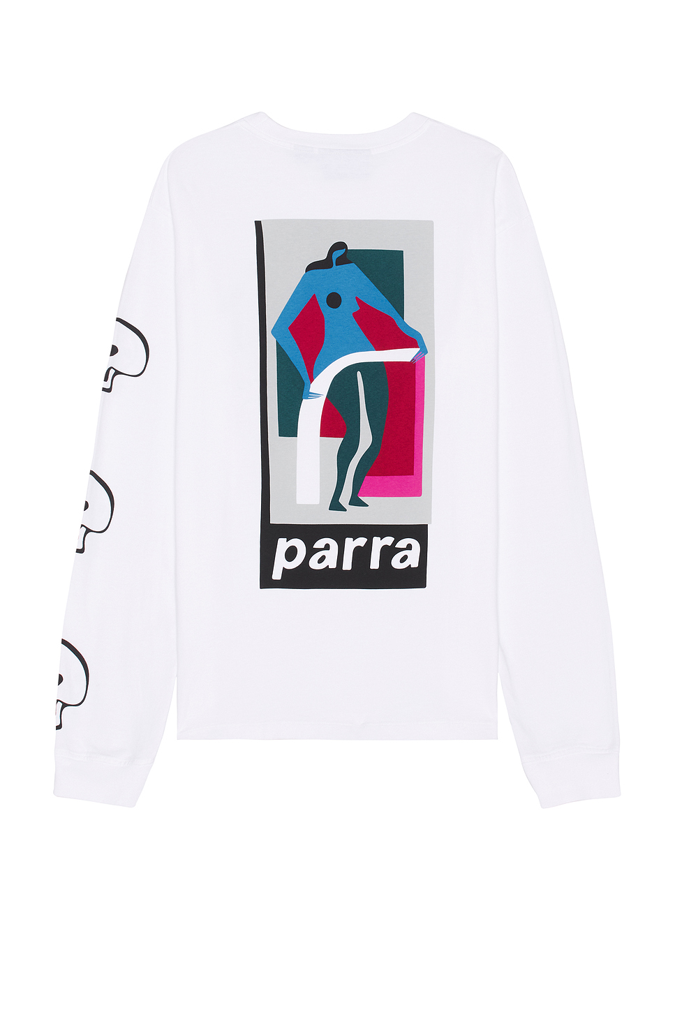 

Длиннорукавка "Пониженная планка" от By Parra, white