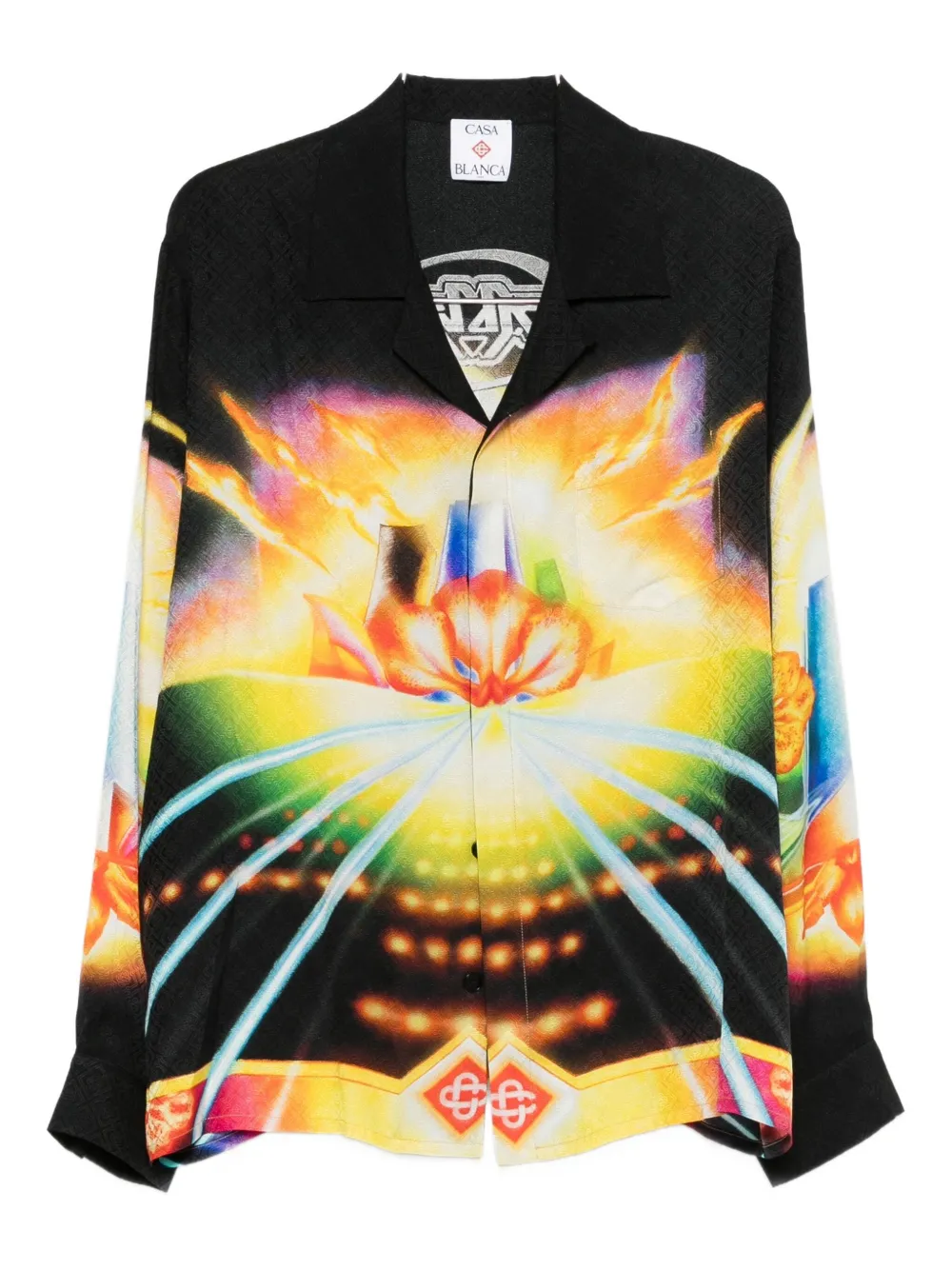 

Шелковая рубашка Casablanca, черный