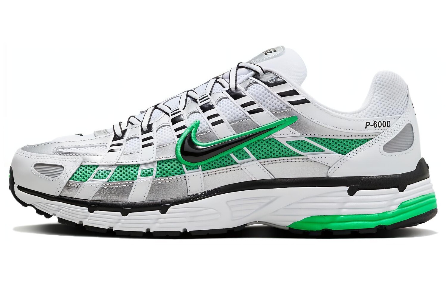 Nike P-6000 Кроссовки унисекс, Белый/Зеленый