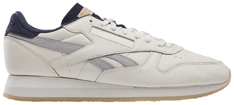 

Кроссовки Reebok Classic Leather Premium 'Chalk Vector Navy Grey', кремовый