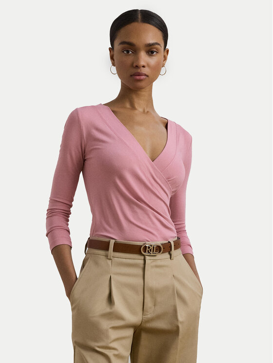 

Облегающая блузка 200824366027 Lauren Ralph Lauren, розовый