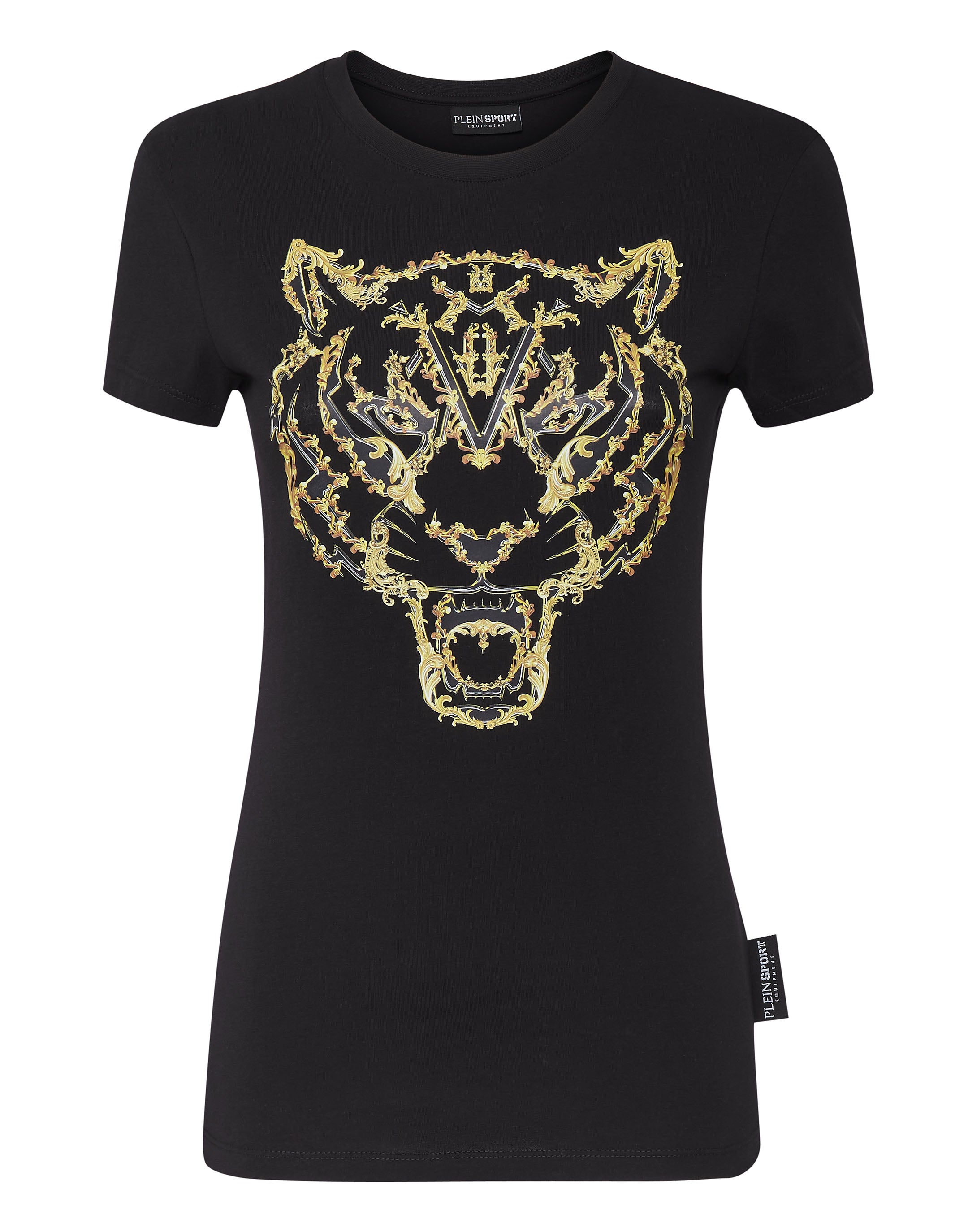 

Футболка с круглым вырезом Sexy Pure Fit Tiger PLEIN SPORT, черный