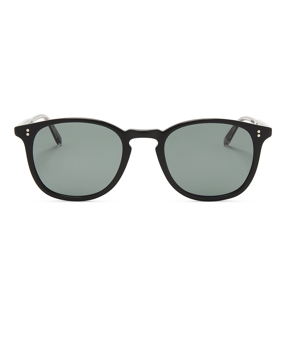 

Солнцезащитные очки Kinney Garrett Leight, цвет Black/semi-flat Pure Blue Smoke