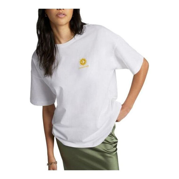 

Футболка oversized floral graphic crew t-shirt 'white' Converse, белый