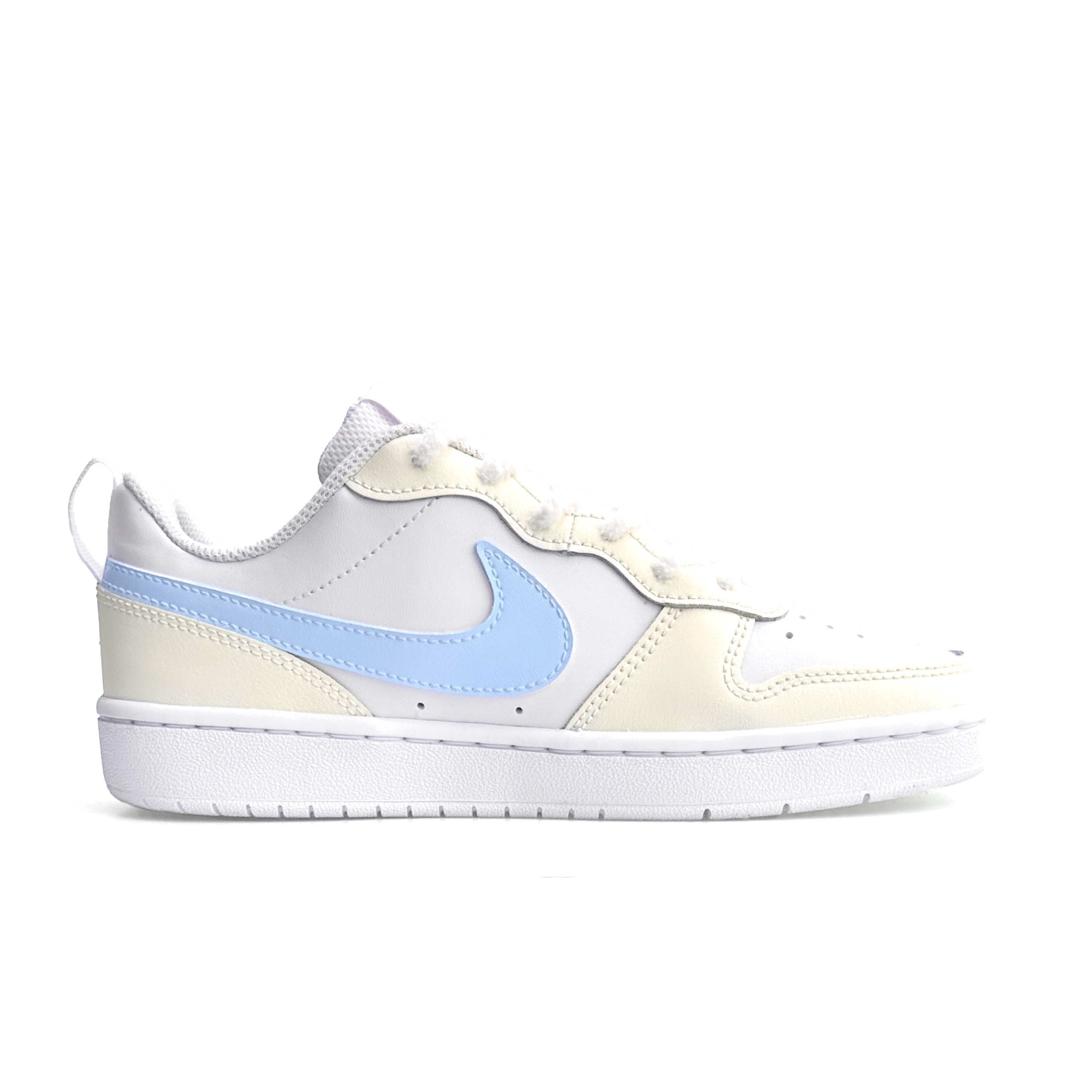 Детские кроссовки для скейтбординга Air Force 1 для начальной школы Nike, желтый/синий — фото 2