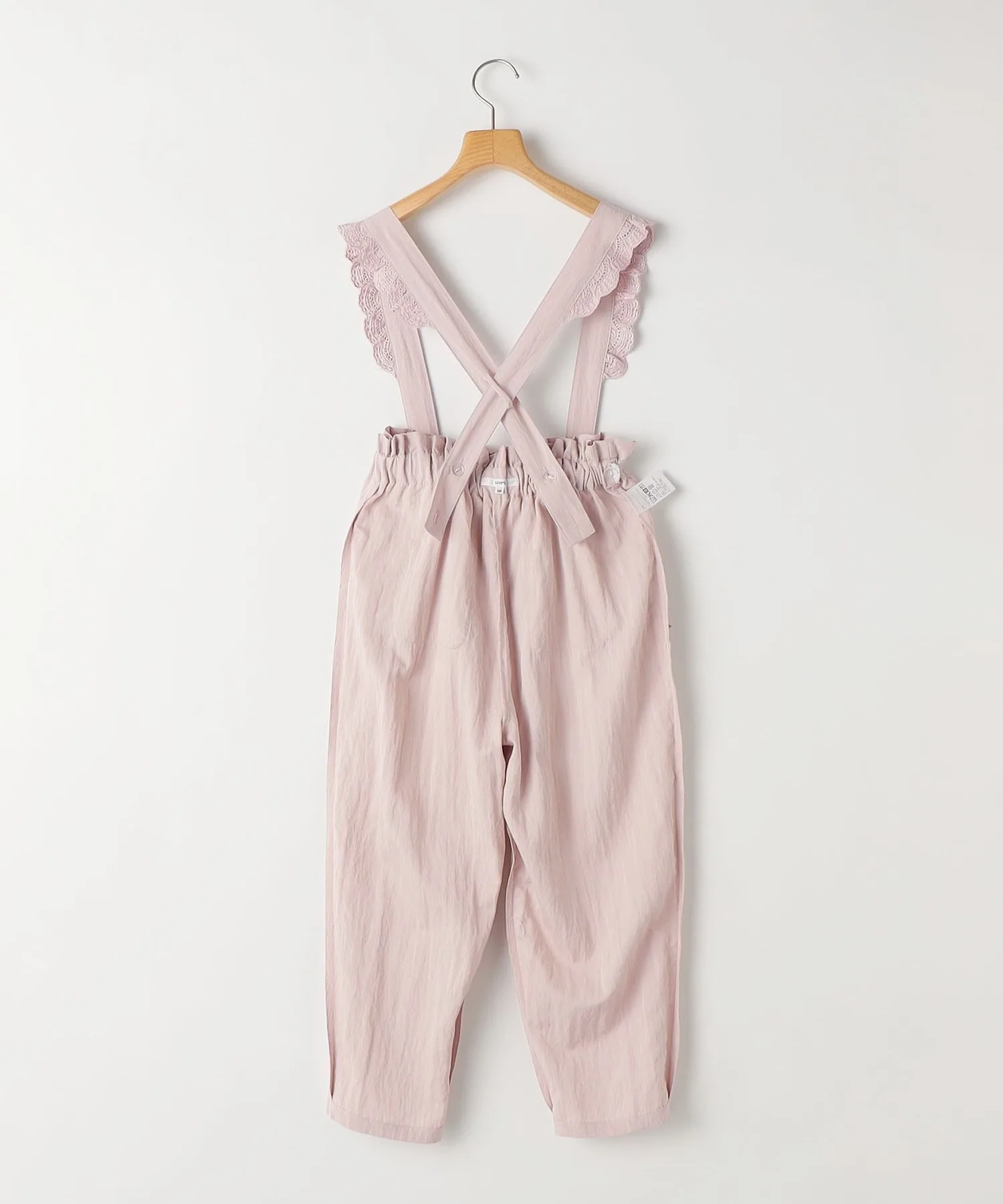 Детские штаны с регулируемыми лямками SHIPS lace strap pants светло-розовые — фото 3