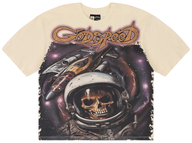 

Футболка Godspeed Space Traveler T-Shirt 'Bone', кремовый