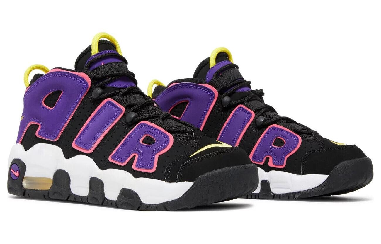 Женские баскетбольные кроссовки Nike Air More Uptempo Vintage, Black/Purple — фото 3